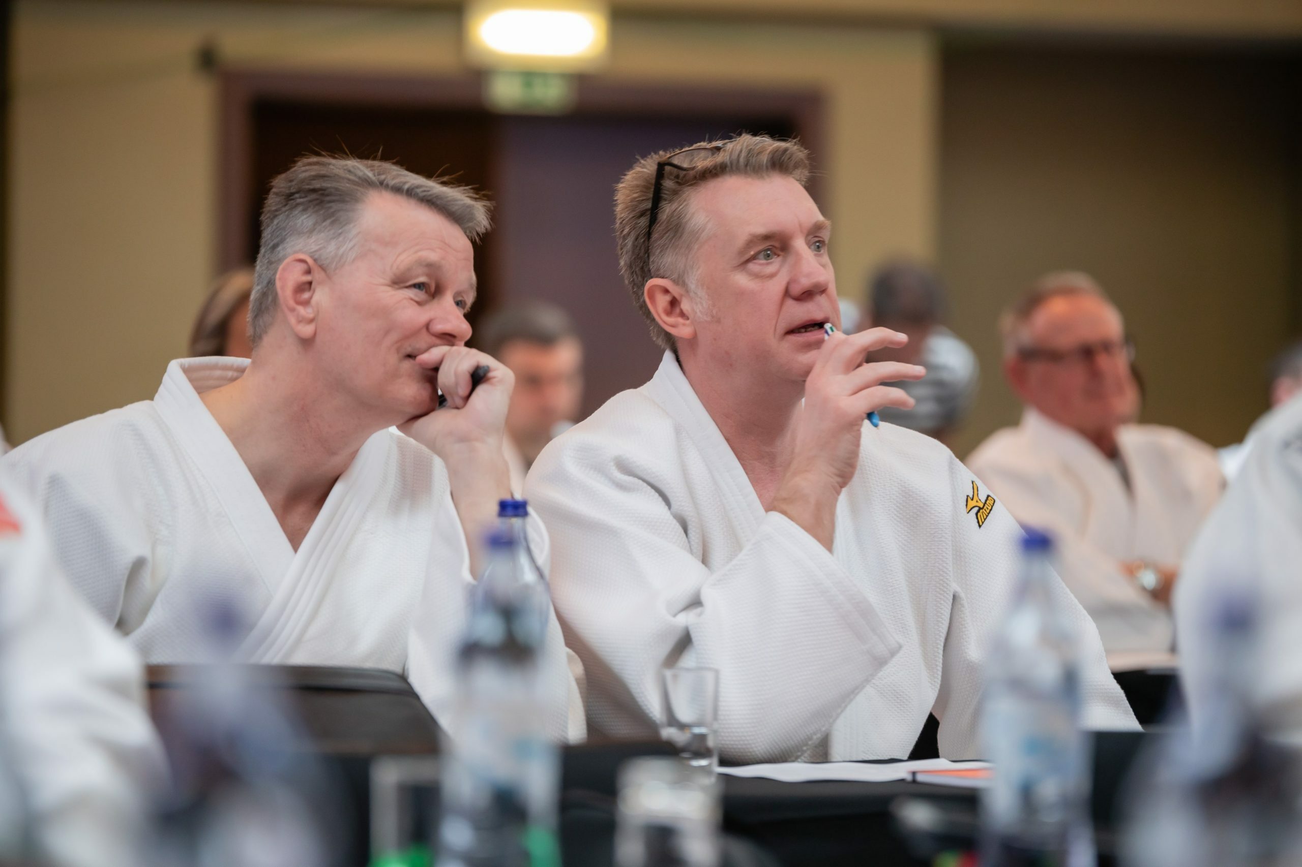 GB Judo referees James McBeath and Graeme MacLachlan 